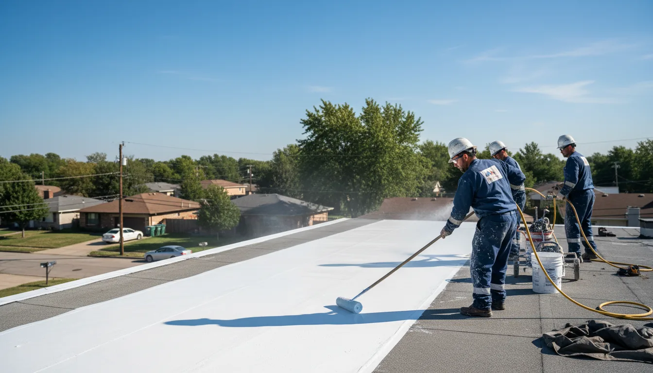 Commercial roof coating in Comstock, NY near me